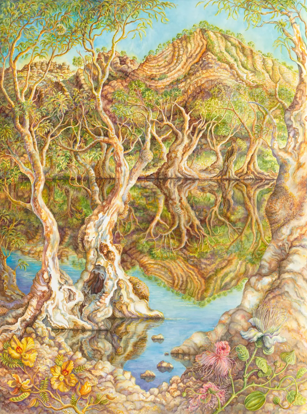 Artwork 55: Ellery Quintet: A Year in the Life of a Desert Oasis. I—Ellery in Flood