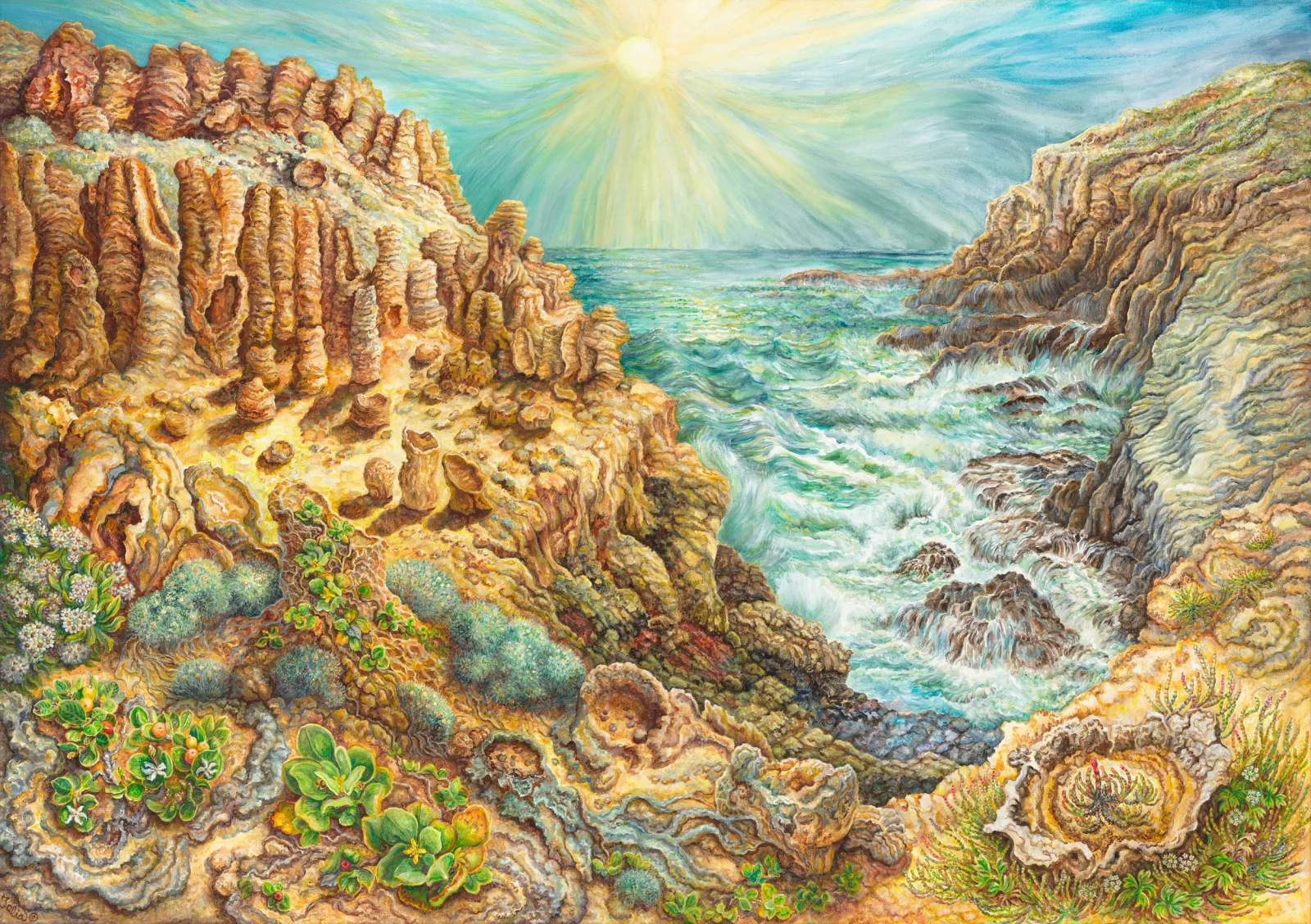 Artwork 68: Volcanoes and “Petrified Forest”—Cape Bridgewater, Victoria