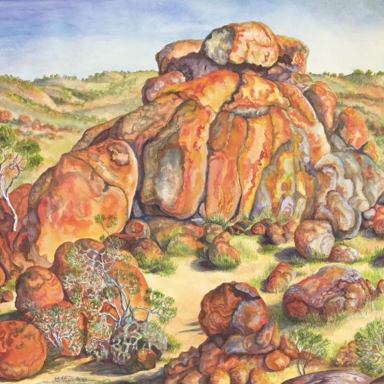 Artwork 32A: Rock Figs at Devil’s Marbles, Northern Territory