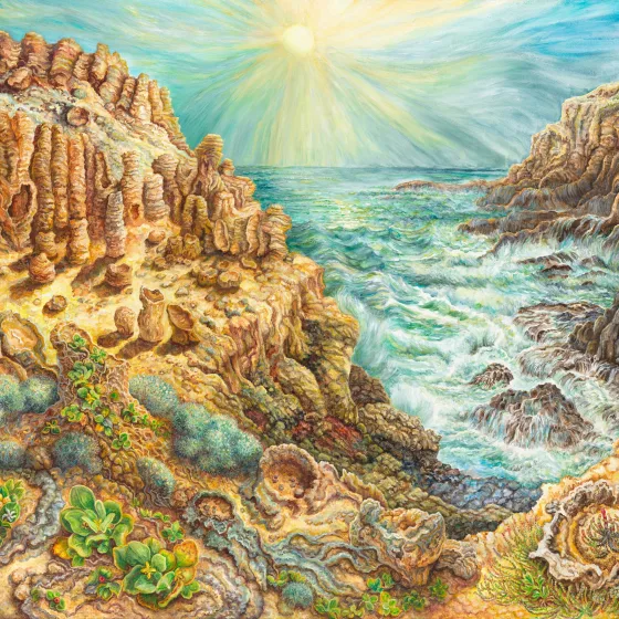 Artwork 68: Volcanoes and “Petrified Forest”—Cape Bridgewater, Victoria