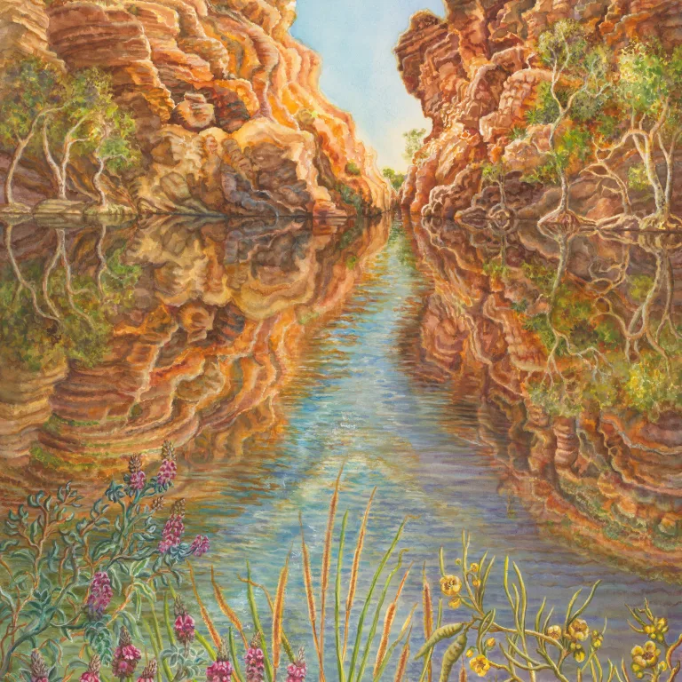Artwork 59: Ellery Quintet: A Year in the Life of a Desert Oasis. V—The Big Hole that Never Dries Up, and its Flora