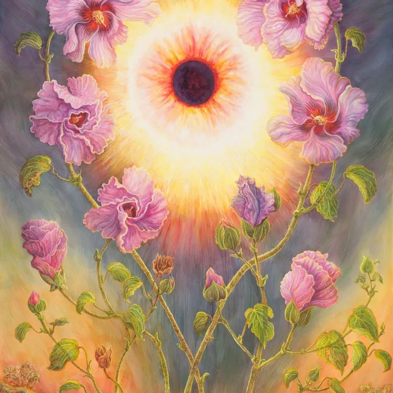 Artwork 63: Sturt's Desert Rose and the Solar Eclipse