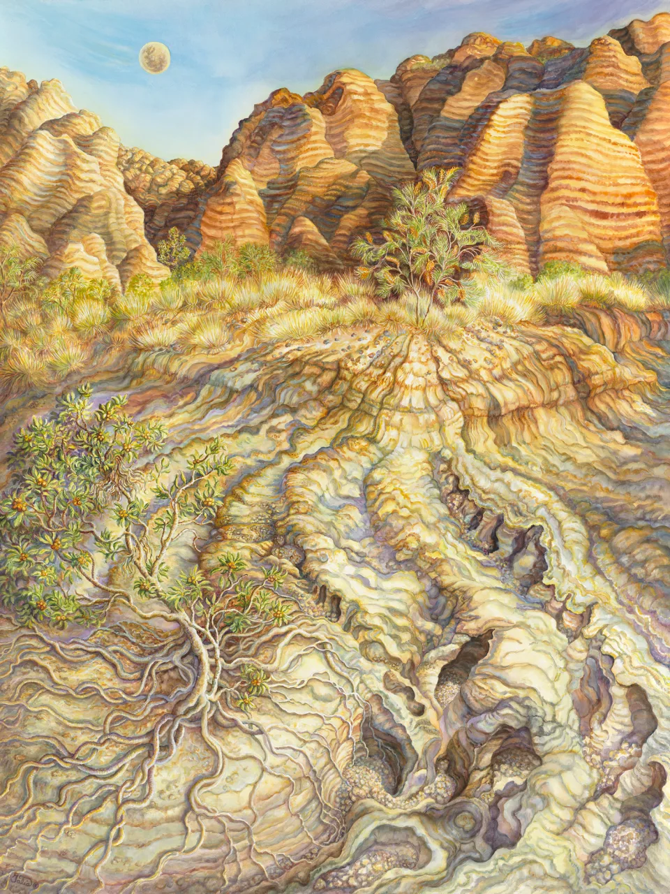 32: Sunrise and Moonset Over the Bungle Bungles